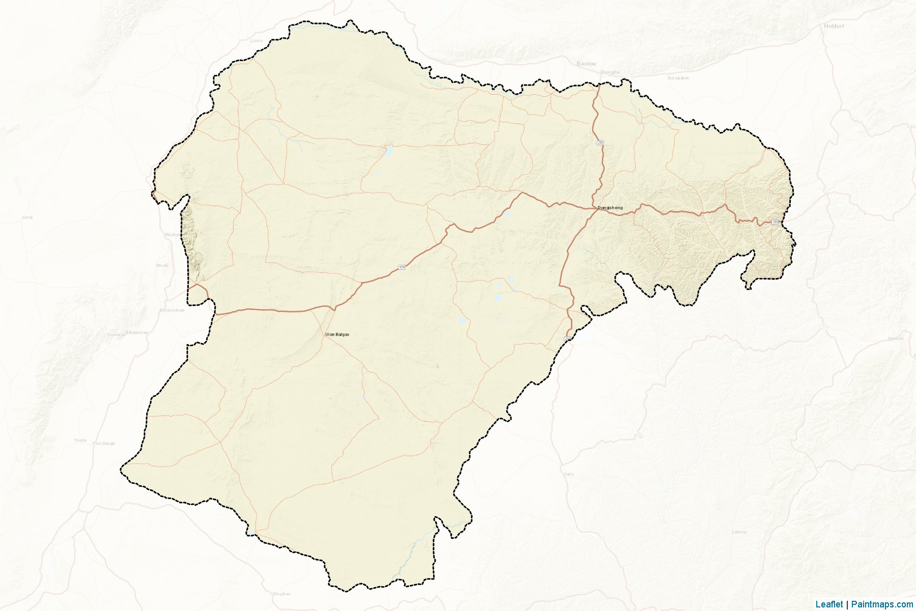 E'erduosi (Inner Mongolia) Map Cropping Samples-2