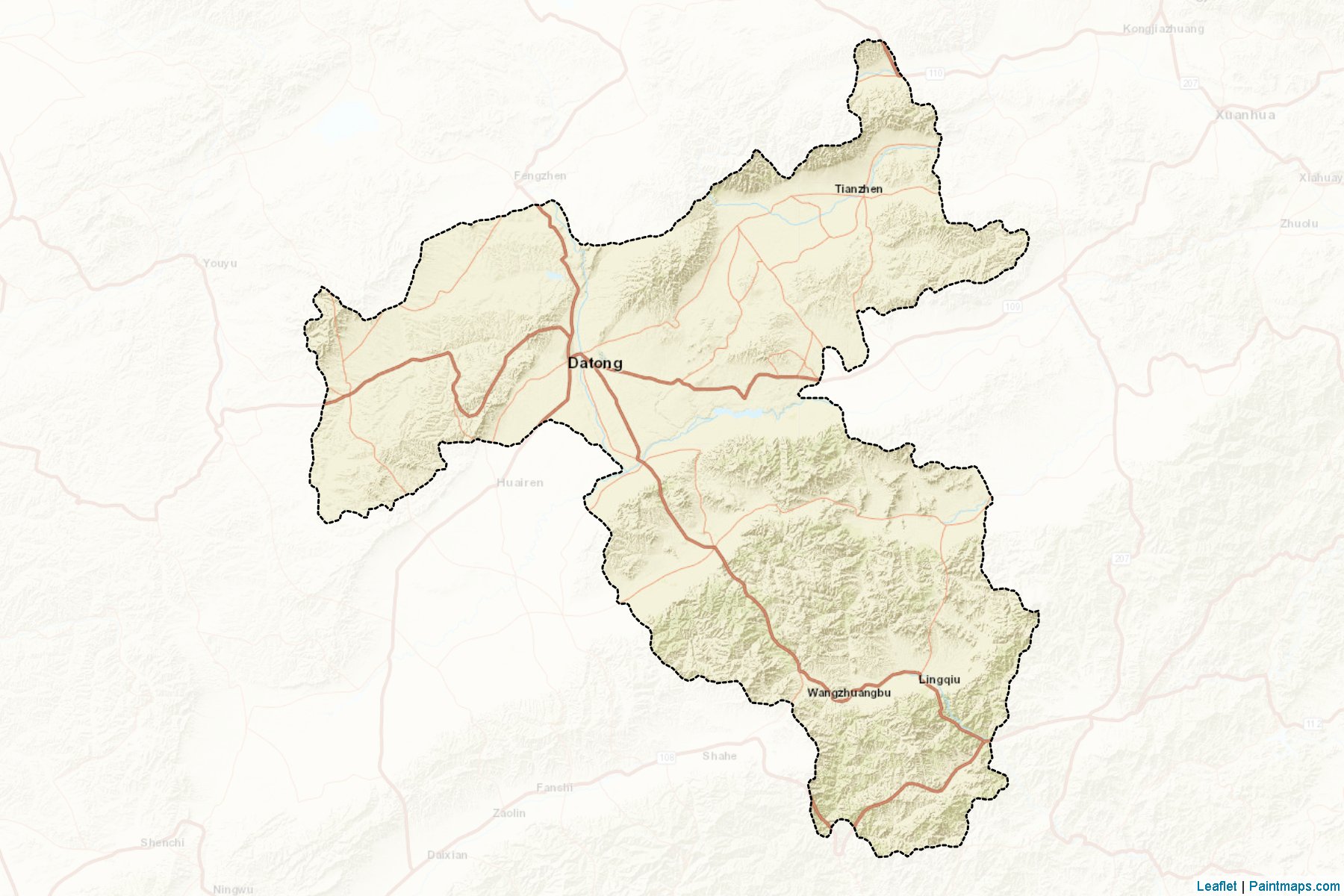 Datong (Shanxi) Map Cropping Samples-2