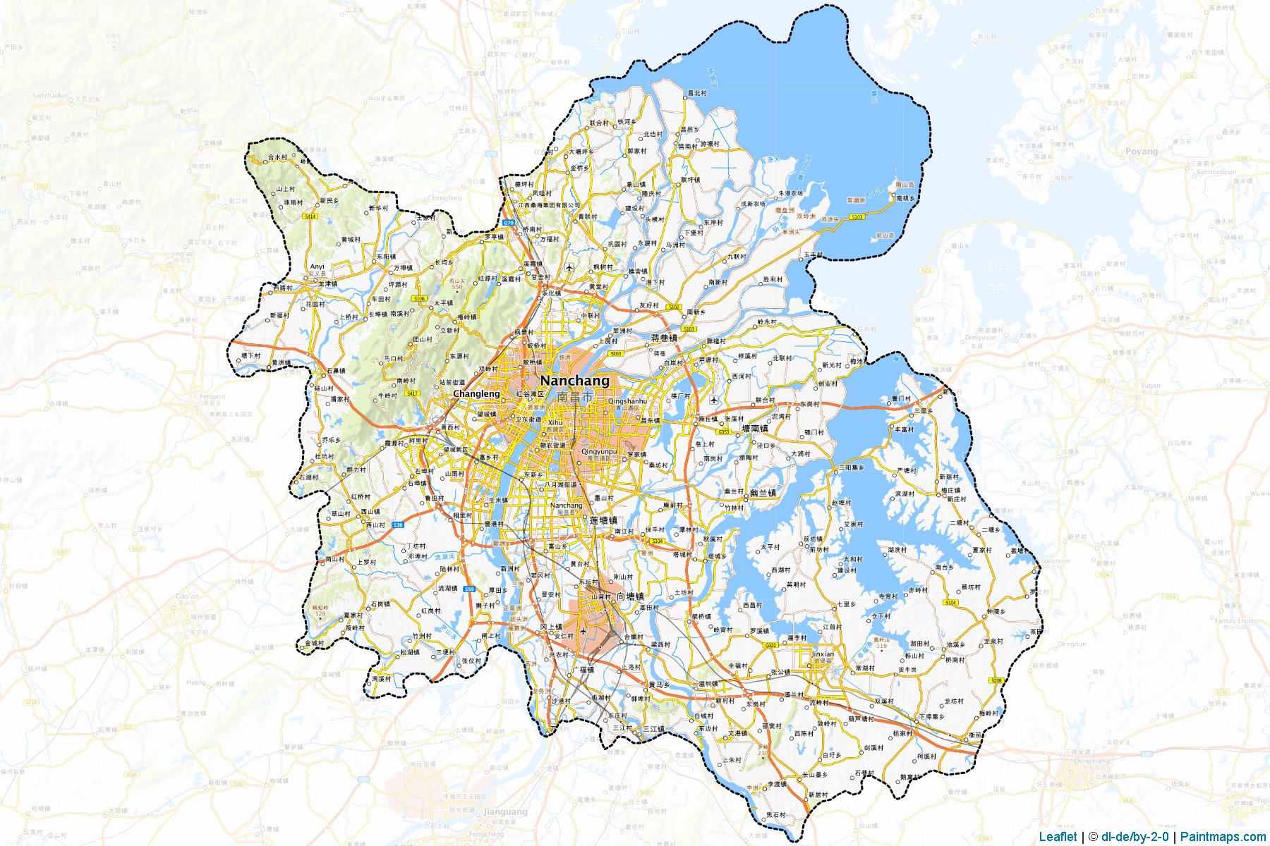 Nanchang (Jiangxi) Map Cropping Samples-1