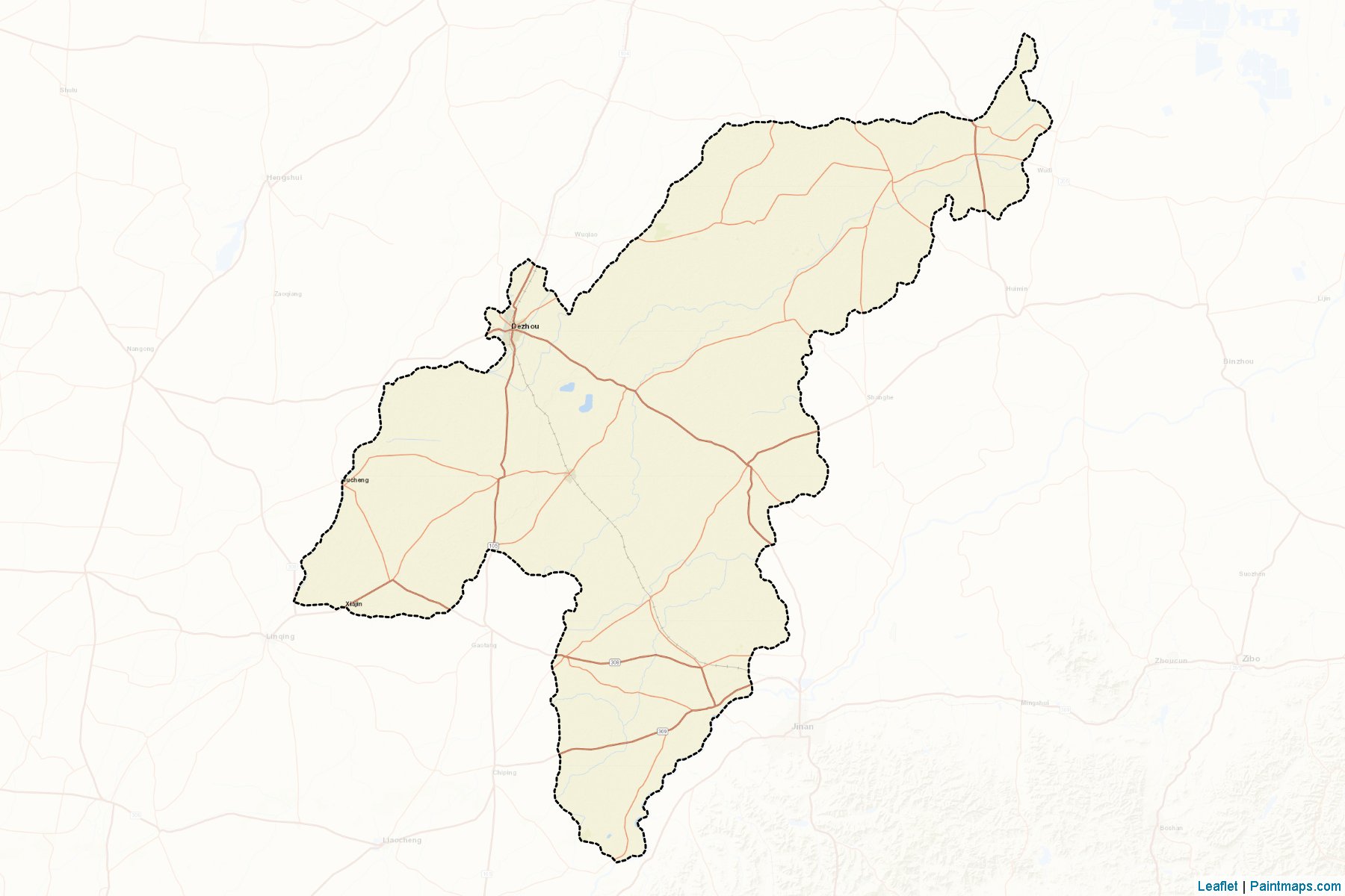 Dezhou (Şantung) Haritası Örnekleri-2