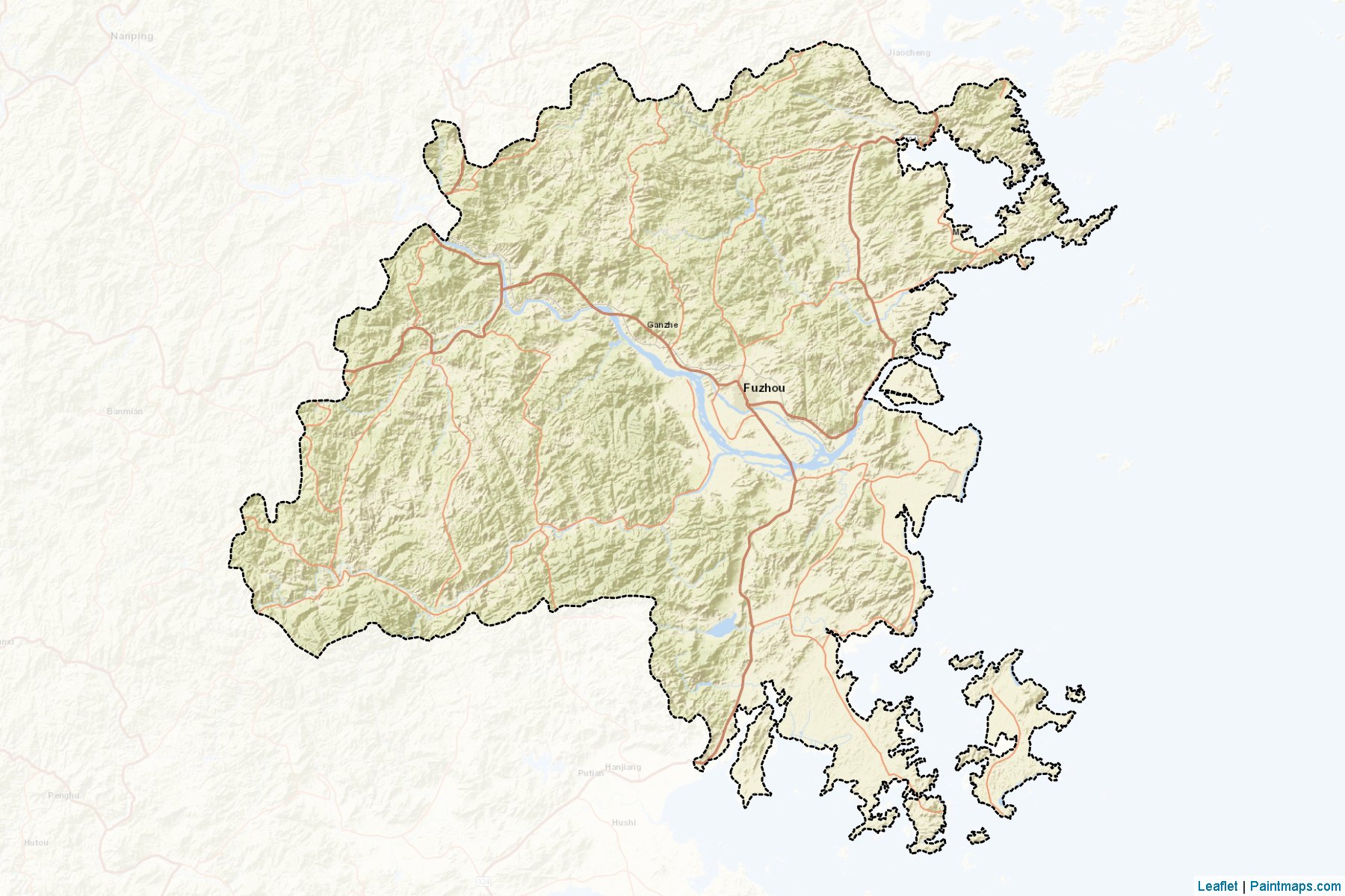 Fuzhou (Fujian) Map Cropping Samples-2