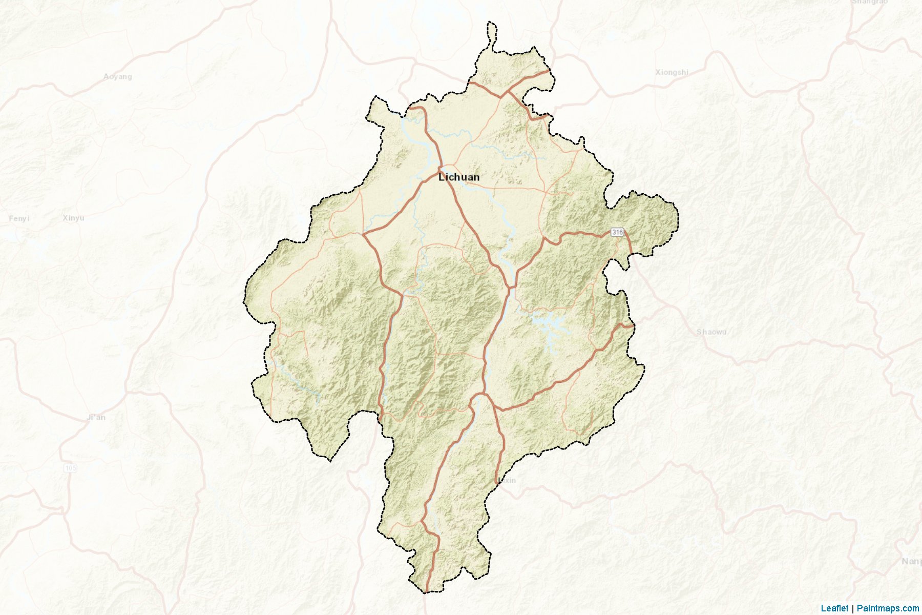 Fuzhou (Jiangxi) Map Cropping Samples-2