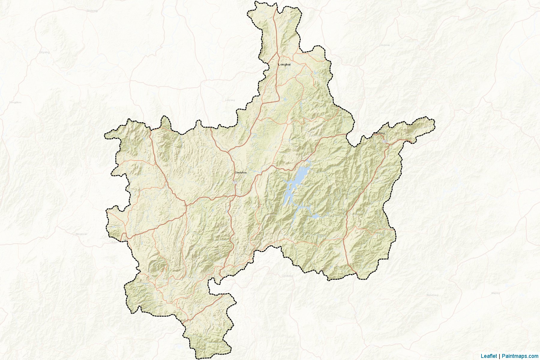 Chenzhou (Hunan) Map Cropping Samples-2