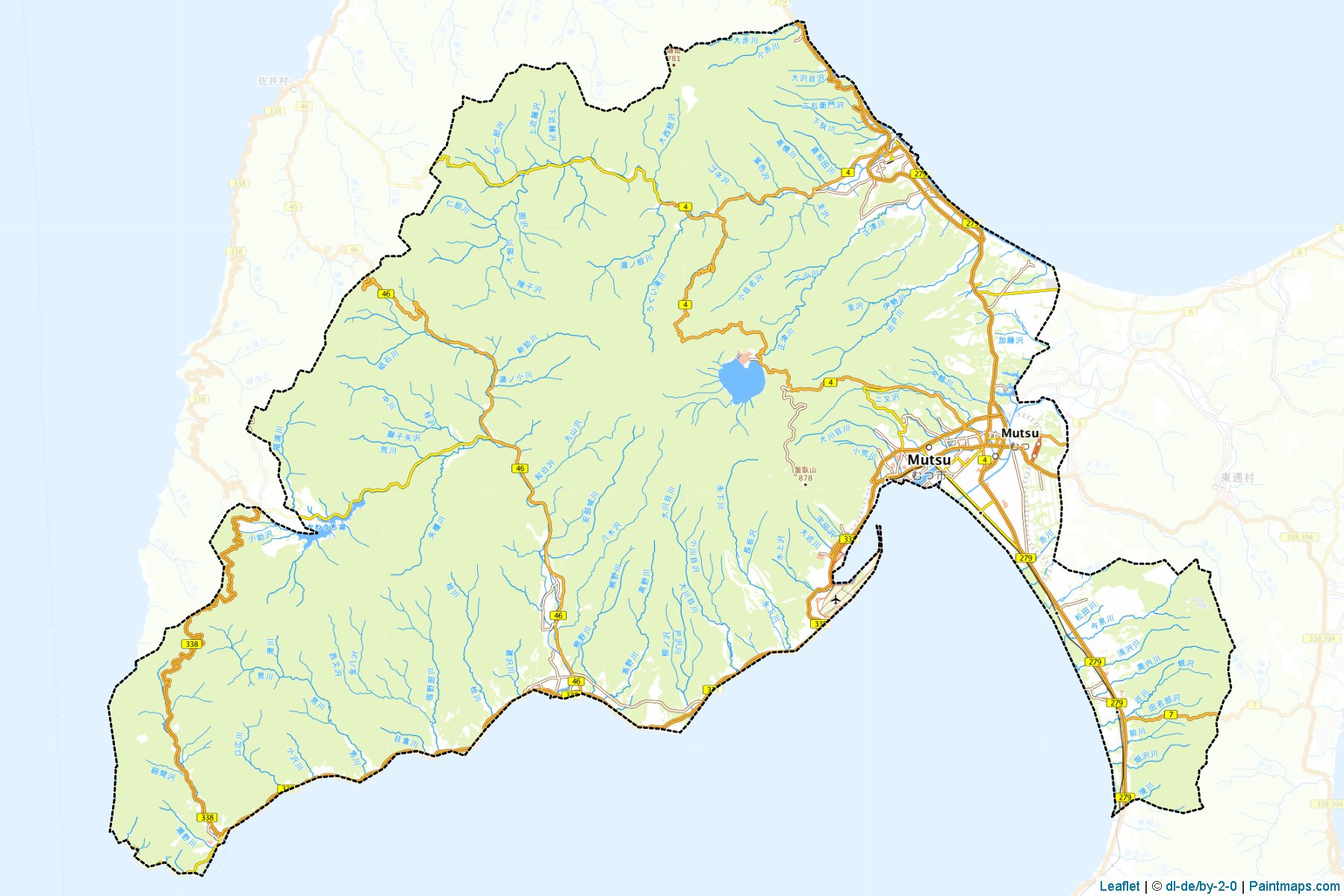 Mutsu (Aomori Prefecture) Map Cropping Samples-1