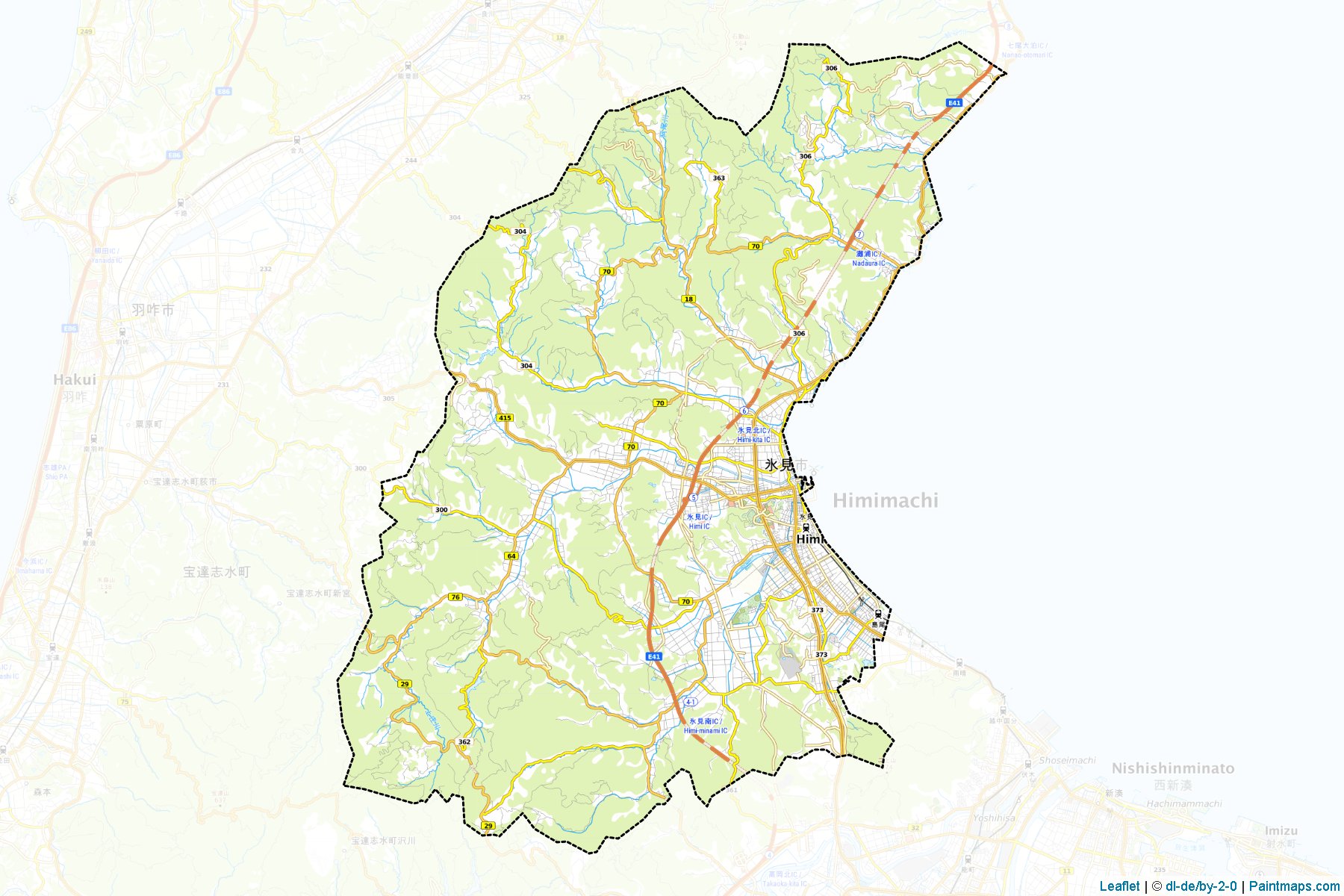 Himi (Toyama Prefecture) Map Cropping Samples-1