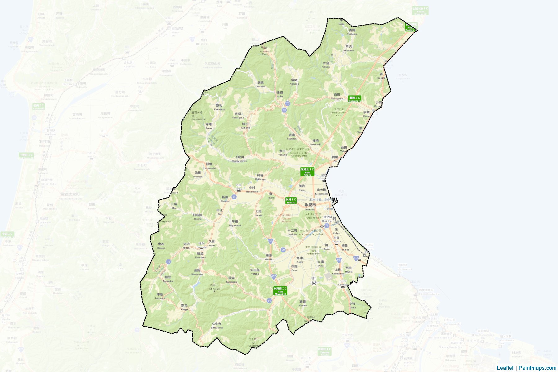 Himi (Toyama Prefecture) Map Cropping Samples-2