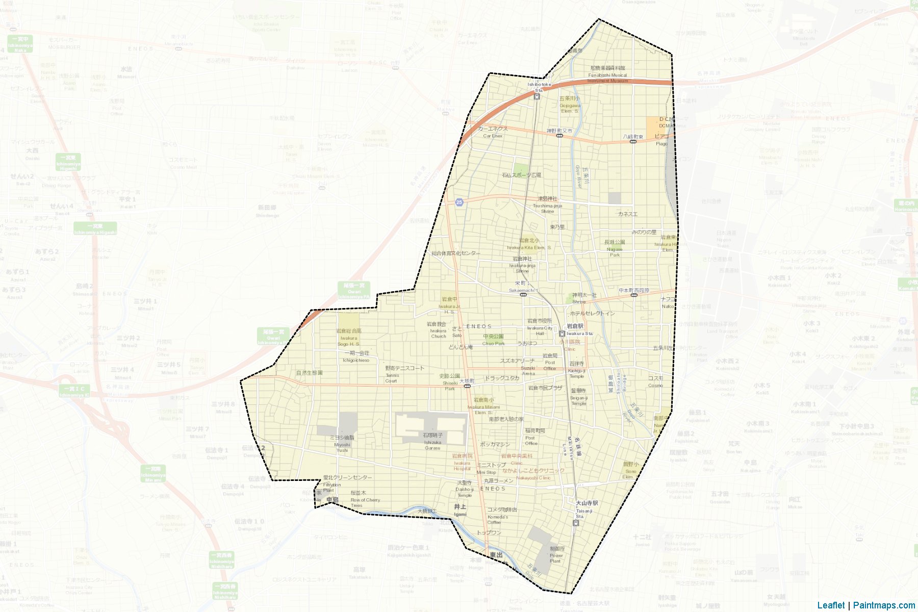 Iwakura (Aichi) Haritası Örnekleri-2