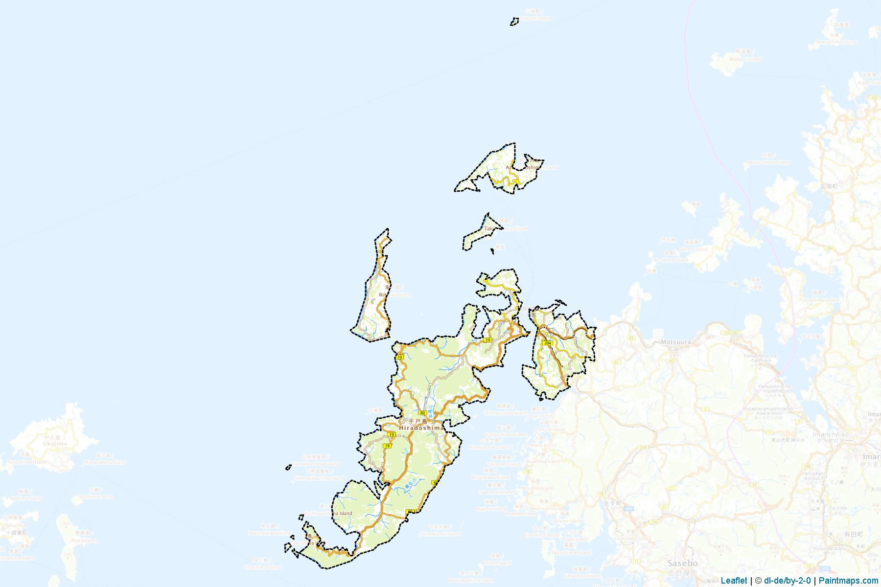 Muestras de recorte de mapas Hirado (Nagasaki)-1