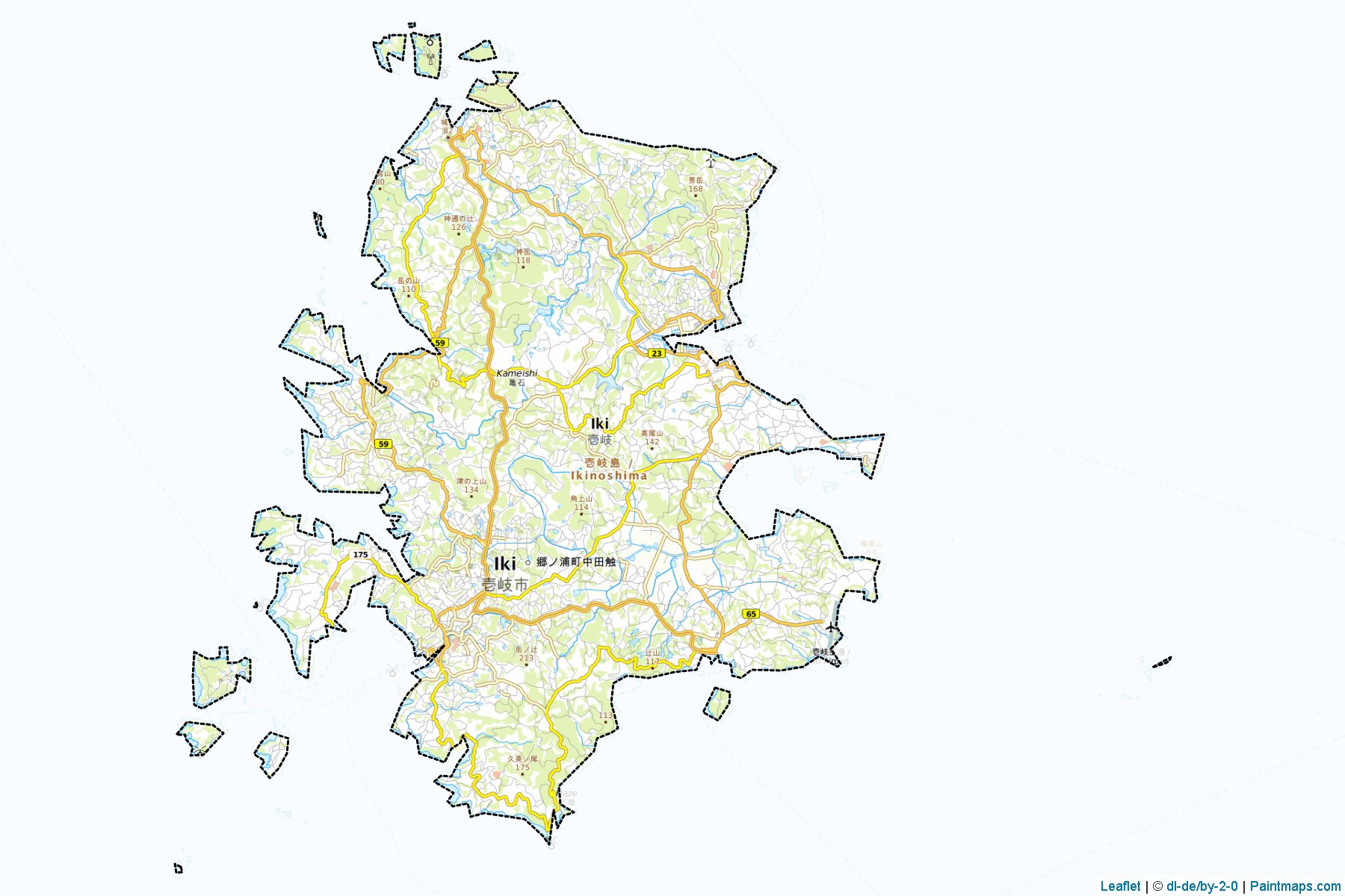 Iki (Nagasaki Prefecture) Map Cropping Samples-1