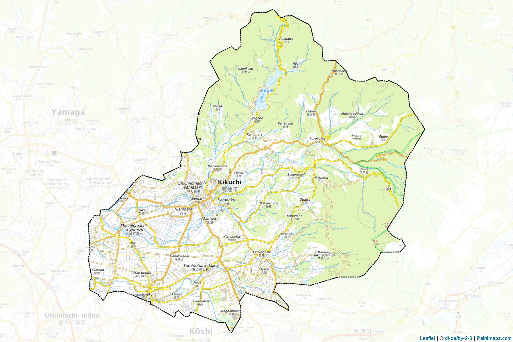 Muestras de recorte de mapas Kikuchi (Kumamoto)-1