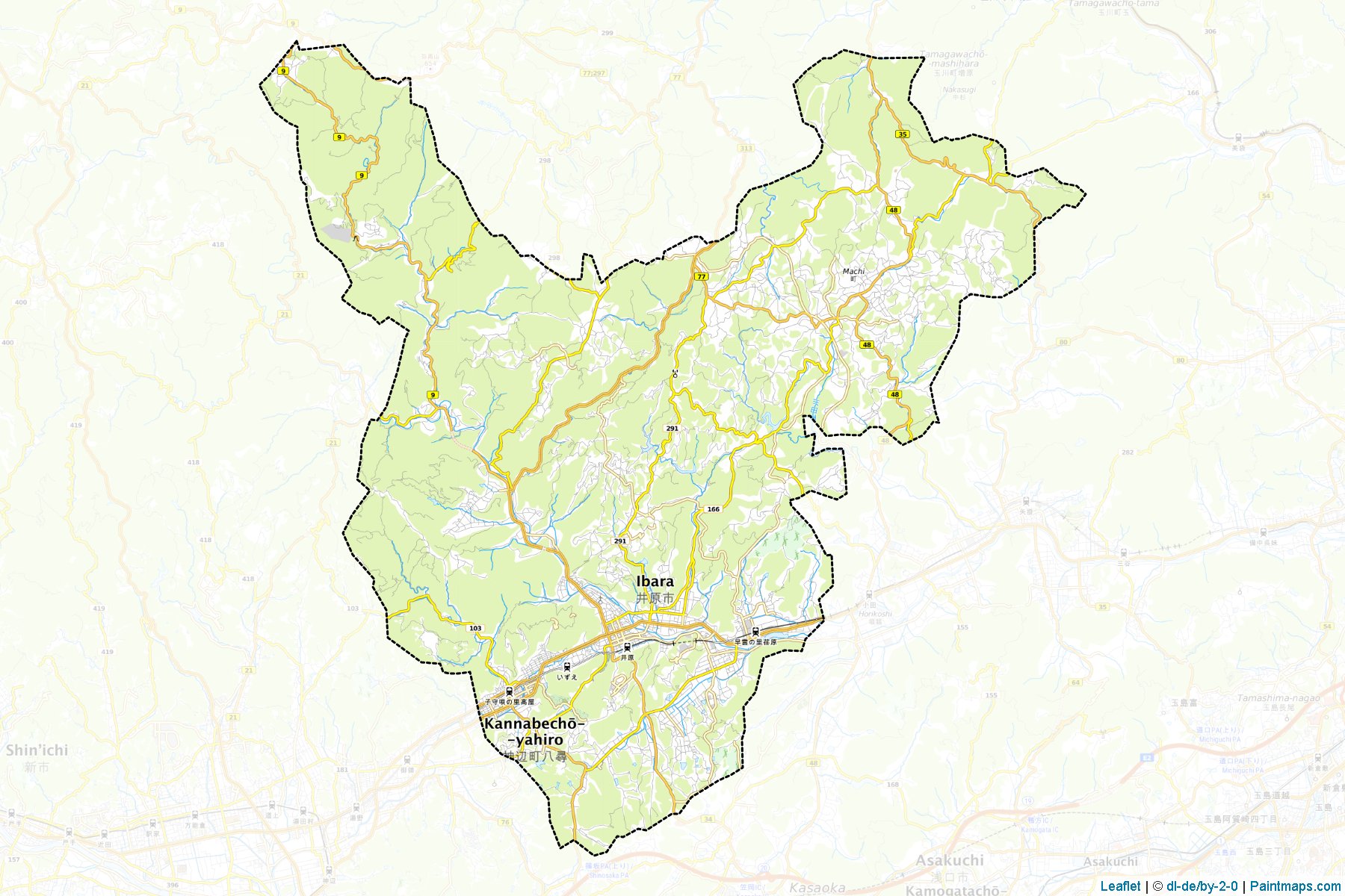 Ibara (Okayama Prefecture) Map Cropping Samples-1