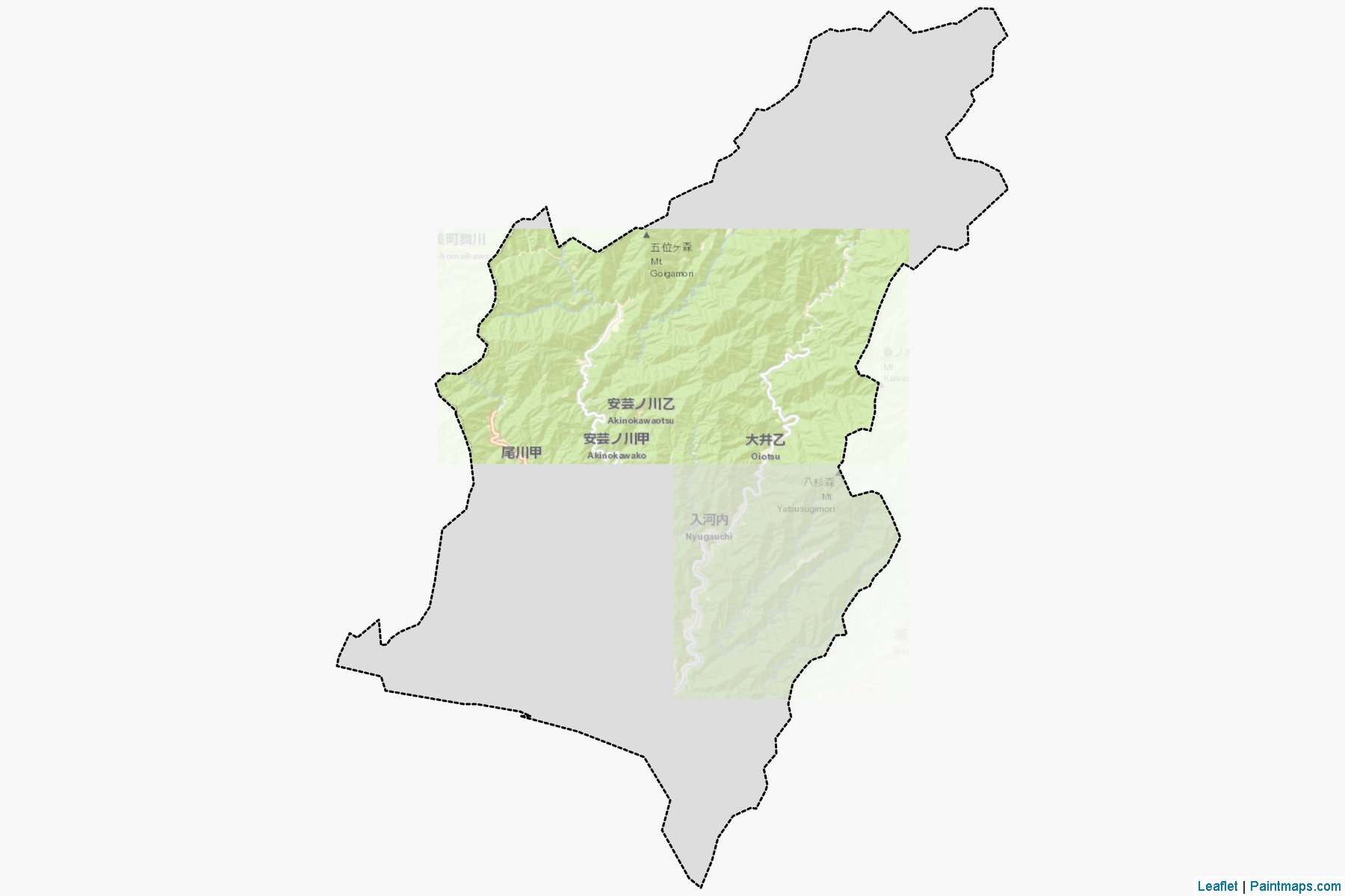 Aki (Kochi Prefecture) Map Cropping Samples-2